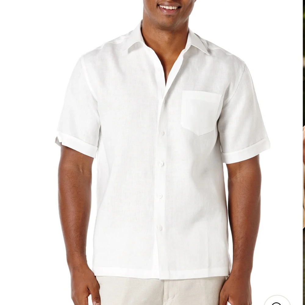 NWOT!  Men’s Cubavera white short sleeve shirt, size 2XLT